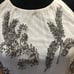 WHBM Women's White & Silver Beaded Embellished Halter Size Medium