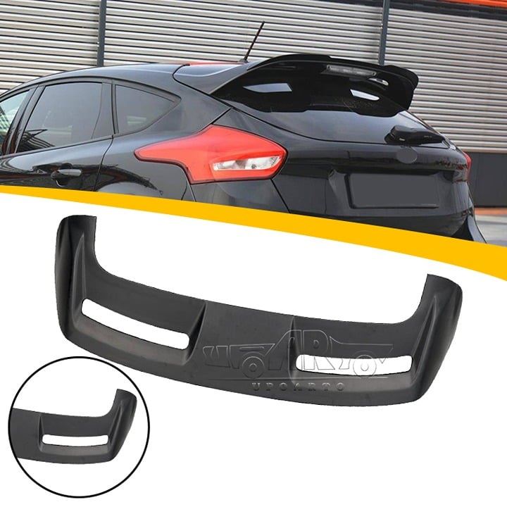 2012-2018 Ford Focus Hatchback ST Style Rear Spoiler PG Style Gloss Black Wing