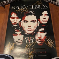 Black Veil Brides :: The Ressurection Tour Signed VIP 2018 Poster