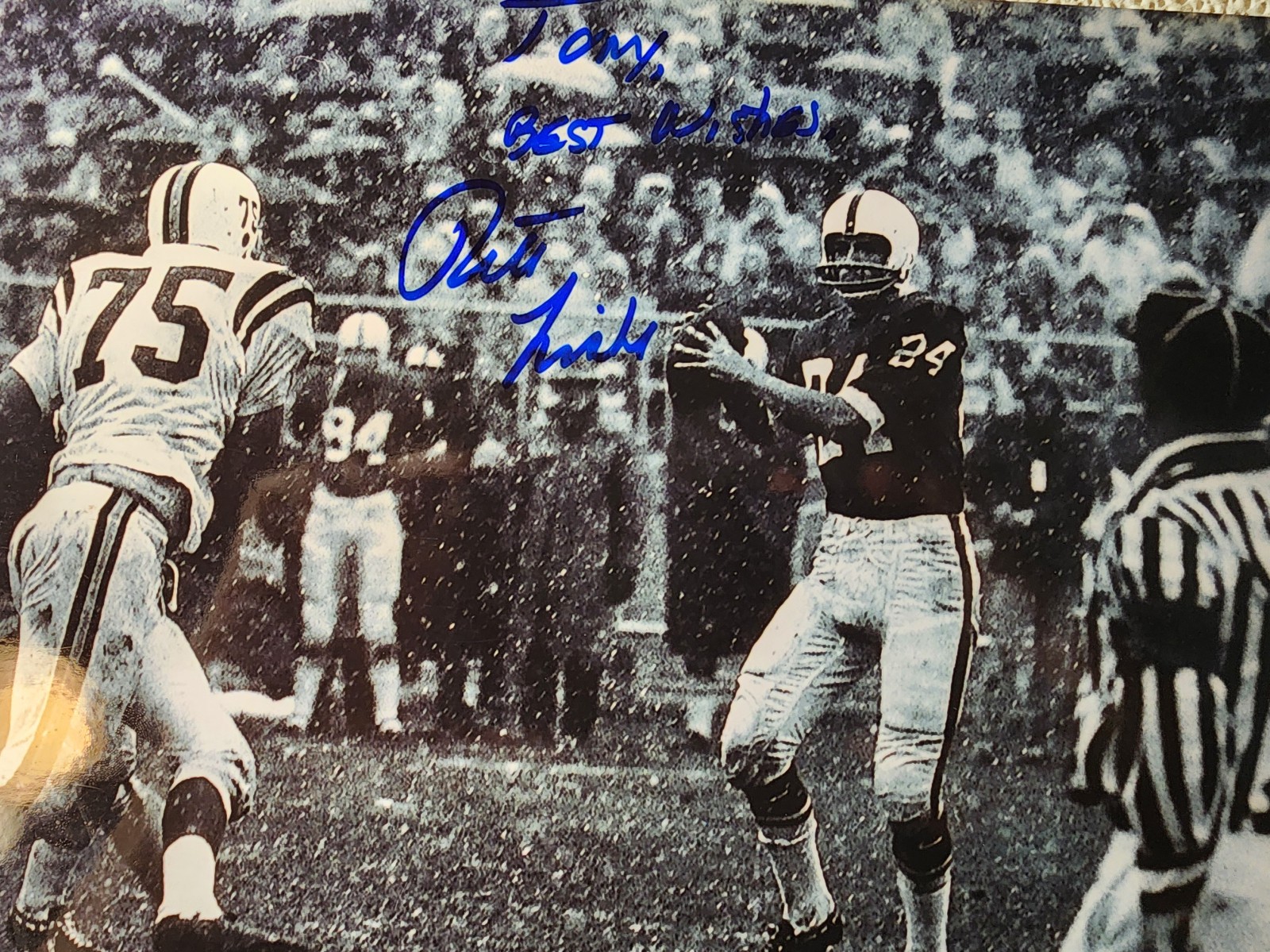 PETE LISKE Signed 8x10 Denver Broncos  Autographed photo COA