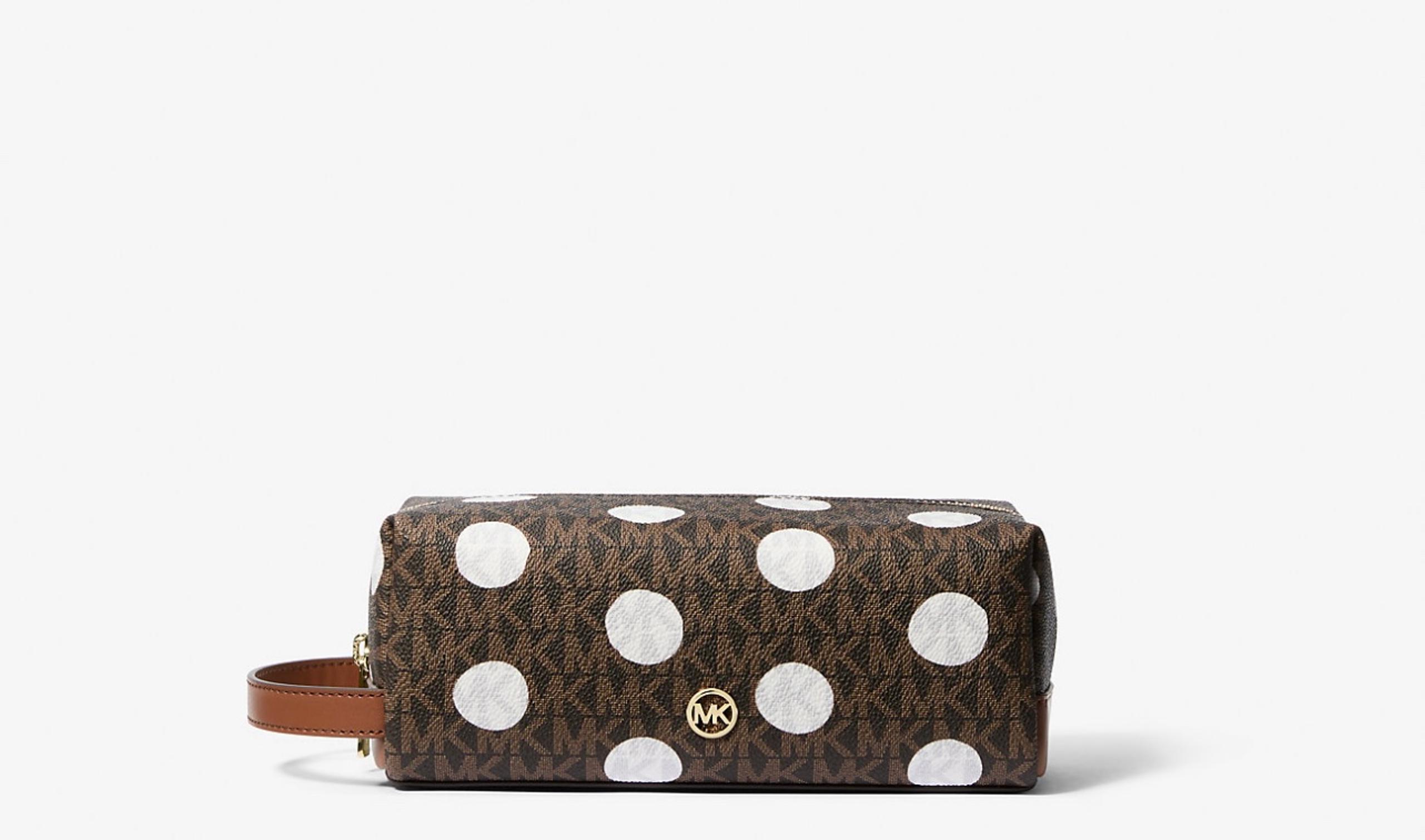 MICHAEL KORS Jet Set Polka Dot Signature Logo Travel Kit