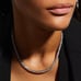 18K White Gold Womens Diamond Necklace 4ct Classic Style Chain Tennis 18 18in