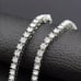 18K White Gold Womens Diamond Necklace 4ct Classic Style Chain Tennis 18 18in