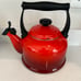 Le Creuset Whistling Tea Kettle 2.2 Quart Flame Red Ombre Lg Enamel Teapot