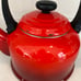 Le Creuset Whistling Tea Kettle 2.2 Quart Flame Red Ombre Lg Enamel Teapot