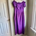 Vintage Purple Watters and Watters Off the Shoulder Gown Basque Waistline Braid