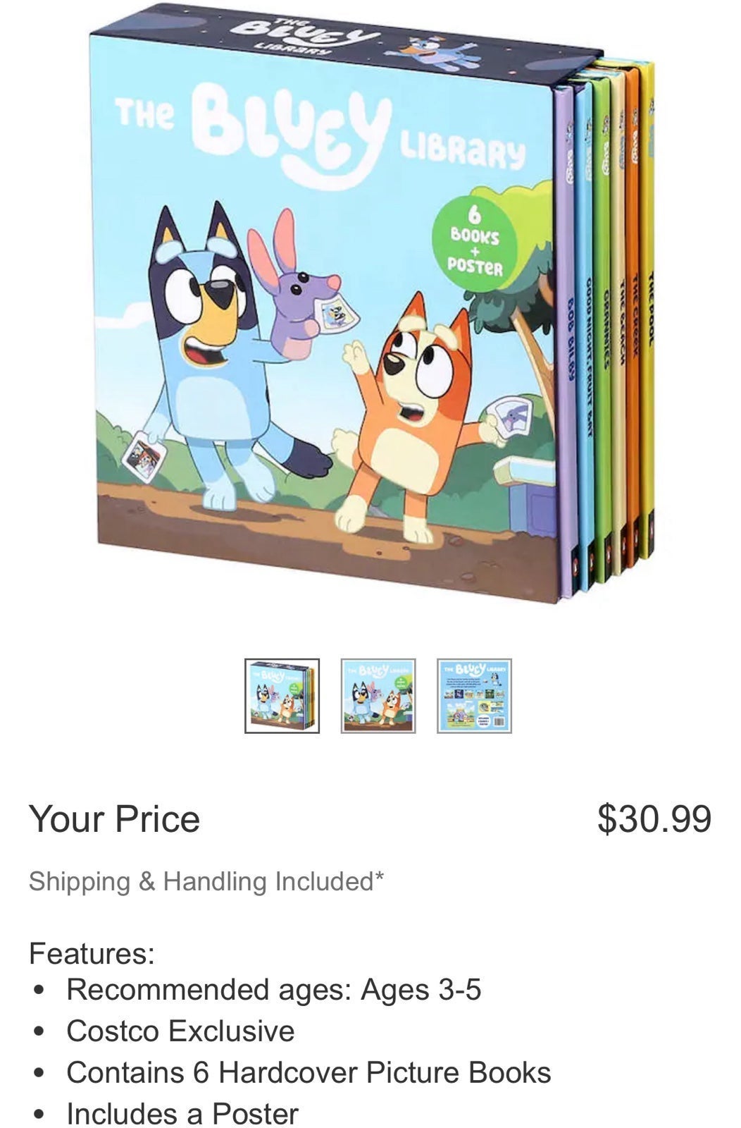 The BLUEY 6 Book Library
