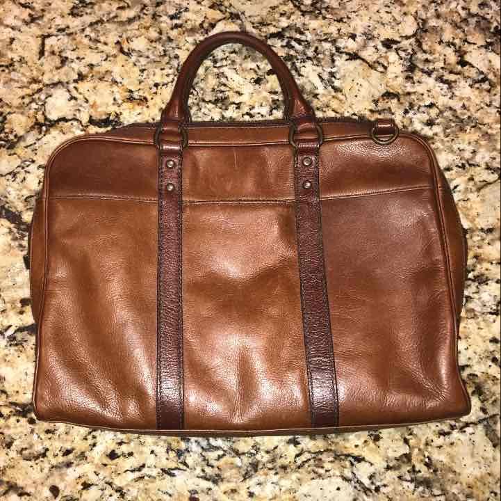 Men's Fossil Leather Messenger Bag