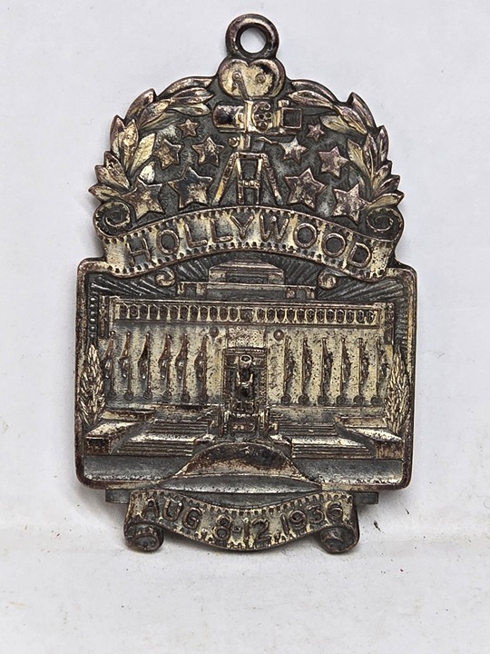 Vintage Rare Aug. 8-12, 1936 American Legion 18th Dept. Convention Medal Charm