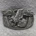 Silver Engraved 3D Flying Eagle Belt Buckle EJC Buckles 1995 Great Vintage USA