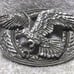 Silver Engraved 3D Flying Eagle Belt Buckle EJC Buckles 1995 Great Vintage USA