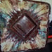 RARE Vintage and retro 1970s funk and trippy glazed drip ceramic ashtray