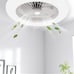Modern Ceiling Fan with Lights,Adjustable Speed,Remote Control, 22 inch Invisibl