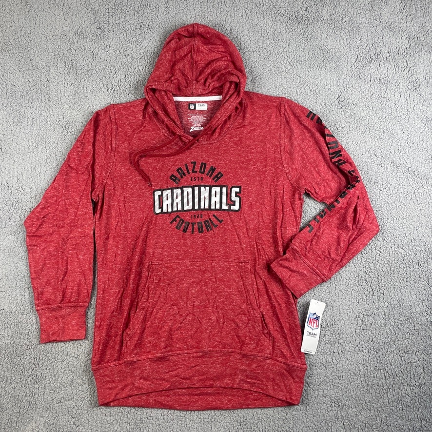 Zubaz NFL Women's Arizona Cardinals Long Sleeve Marled Soft Hoodie