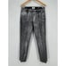 FRAME Le Sylvie Slender Straight Leg Jeans Metallic Coated Denim Silver Black