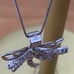 Sterling Silver 925 Genuine Diamond ~0.5ct Dragonfly Pendant with 16 box chain