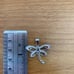 Sterling Silver 925 Genuine Diamond ~0.5ct Dragonfly Pendant with 16 box chain