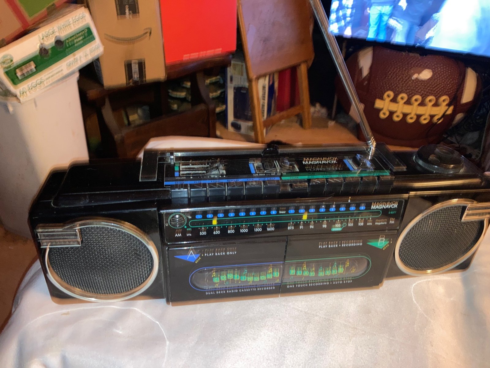 Magnavox D8077 dual deck radio boombox Stereo