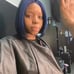 Midnight Blue bob closure wig