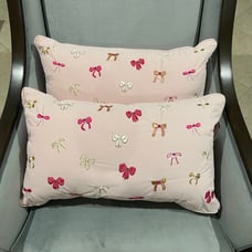 Pink Bow Pillow ( 2 Piece )