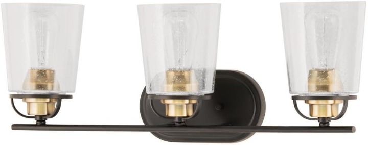 Inspiration Collection 3-Light Antique Bronze Bath Light