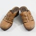 DR SCHOLL'S WOMEN'S LEATHER TAN MULES ZZ