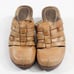 DR SCHOLL'S WOMEN'S LEATHER TAN MULES ZZ