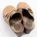 DR SCHOLL'S WOMEN'S LEATHER TAN MULES ZZ