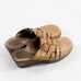 DR SCHOLL'S WOMEN'S LEATHER TAN MULES ZZ