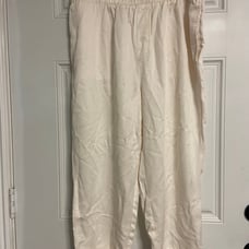 P4- SOFT SURROUNDINGS Cream TENCEL Pull-On Trousers