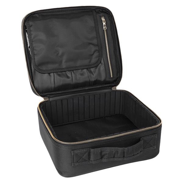 Professional Cosmetic Makeup Bag Organizer Makeup Boxes Black-S