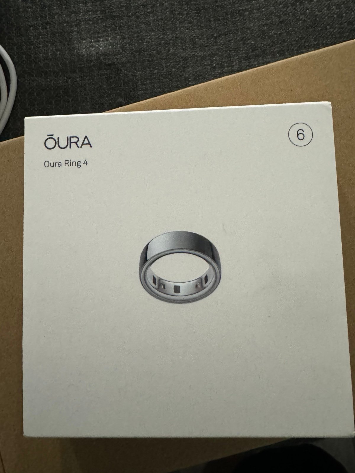 Brand New Sealed Oura Ring 4 silver size 6