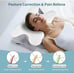 Olumoon Neck Pillow Memory Foam Pillows - Neck Support Pillow for Pain Relief