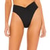 Nwt l*space nancy lee black high waist front tie bottom bitsy