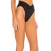 Nwt l*space nancy lee black high waist front tie bottom bitsy