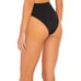 Nwt l*space nancy lee black high waist front tie bottom bitsy