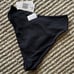 Nwt l*space nancy lee black high waist front tie bottom bitsy