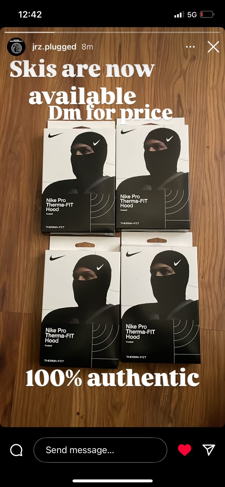 Nike ski mask