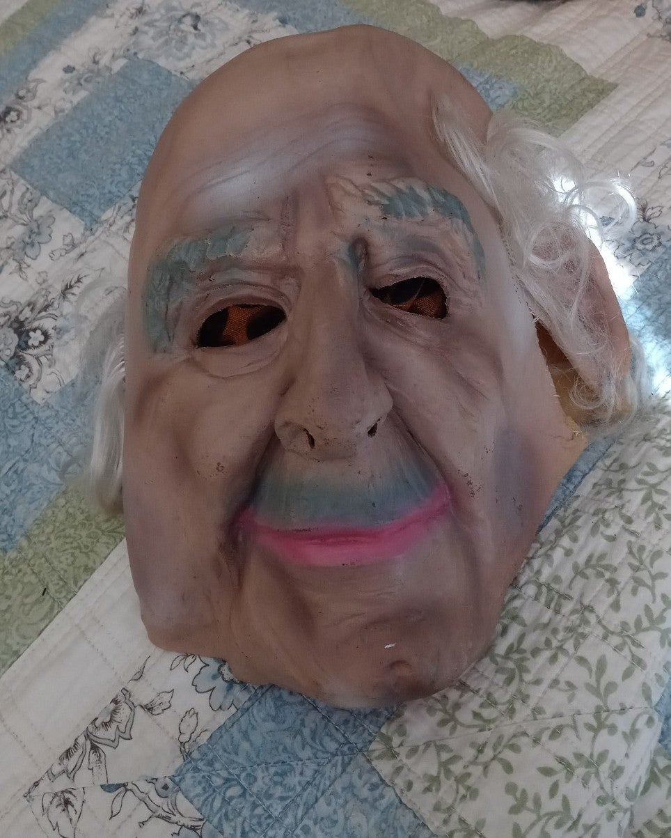Vintage COWIE HONG KONG OLD MAN Pervert Silicone Rubber Latex Mask 60/70s NVC