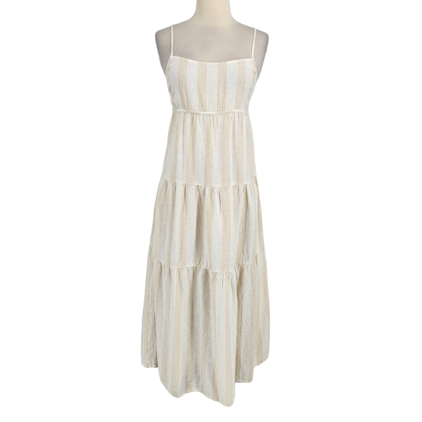 Cloth & Stone Striped Tiered Maxi Dress