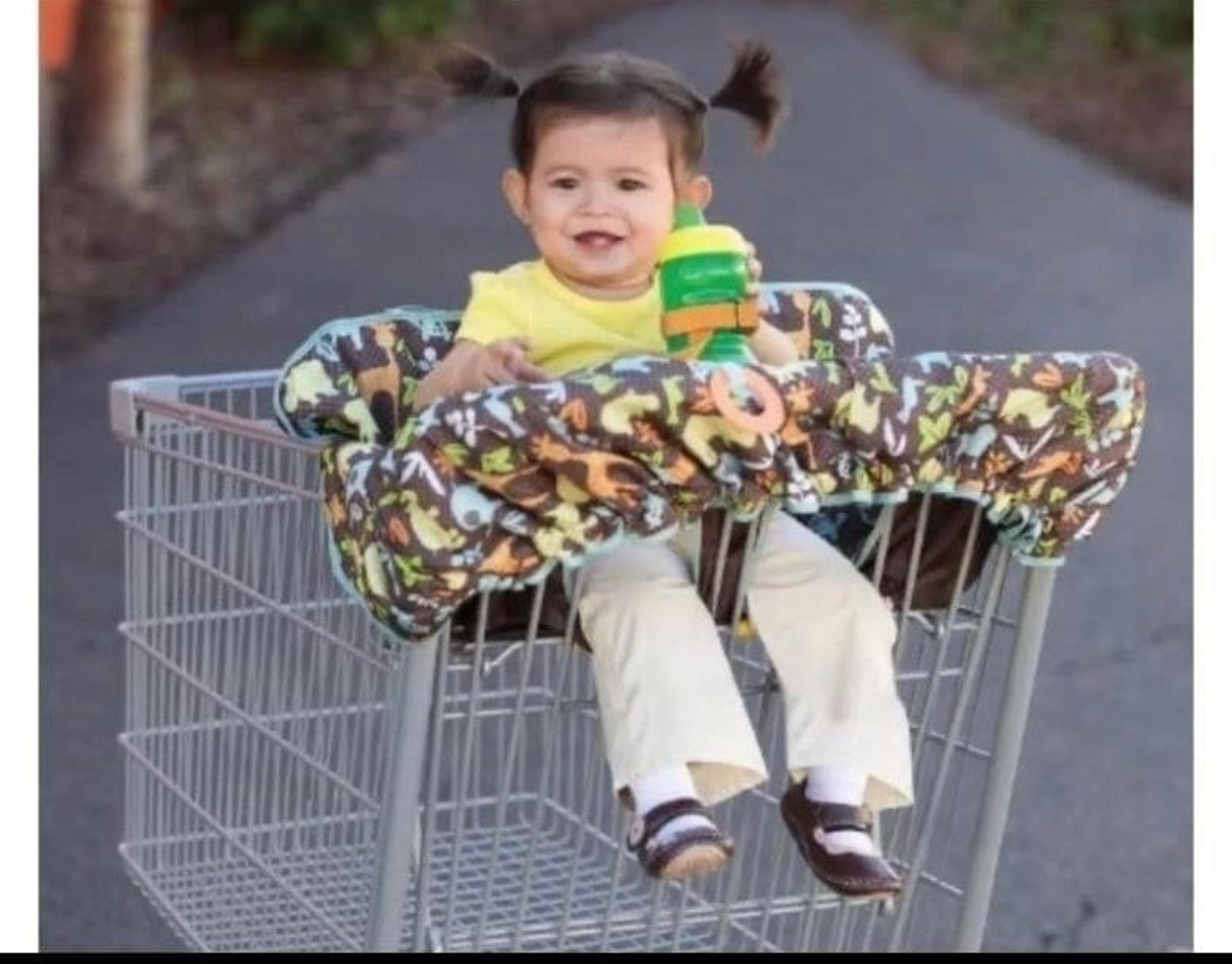INFATINO SHOPPING CART/HIGH CHAIR ANIMAL PRINT COVER