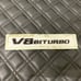 Gloss Black V8 BITURBO Fit Mercedes Rear Trunk Emblems Logo Badge Letter Number