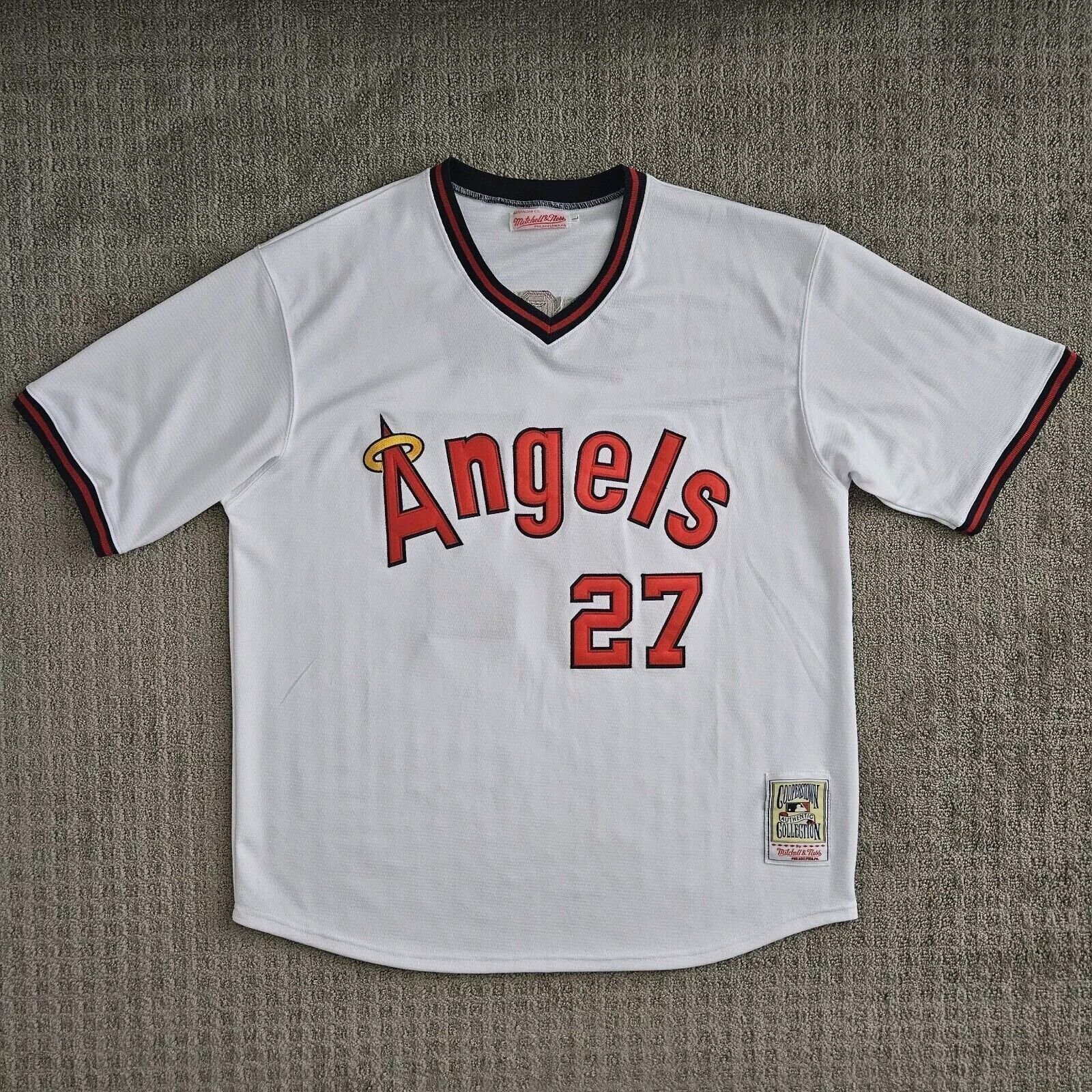 Mitchell & Ness Mike Trout Angels Jersey Cooperstown Collection MLB Size Large