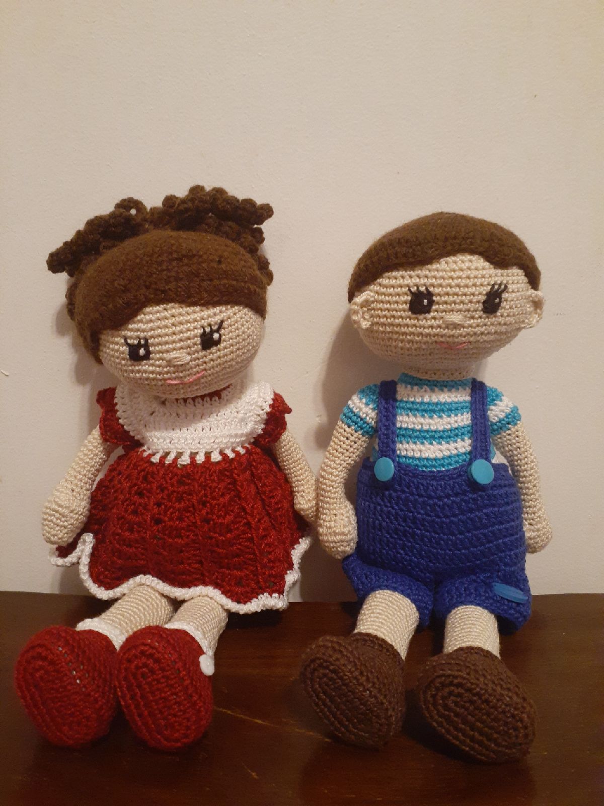 Amigurumi Crochet Twin Dolls