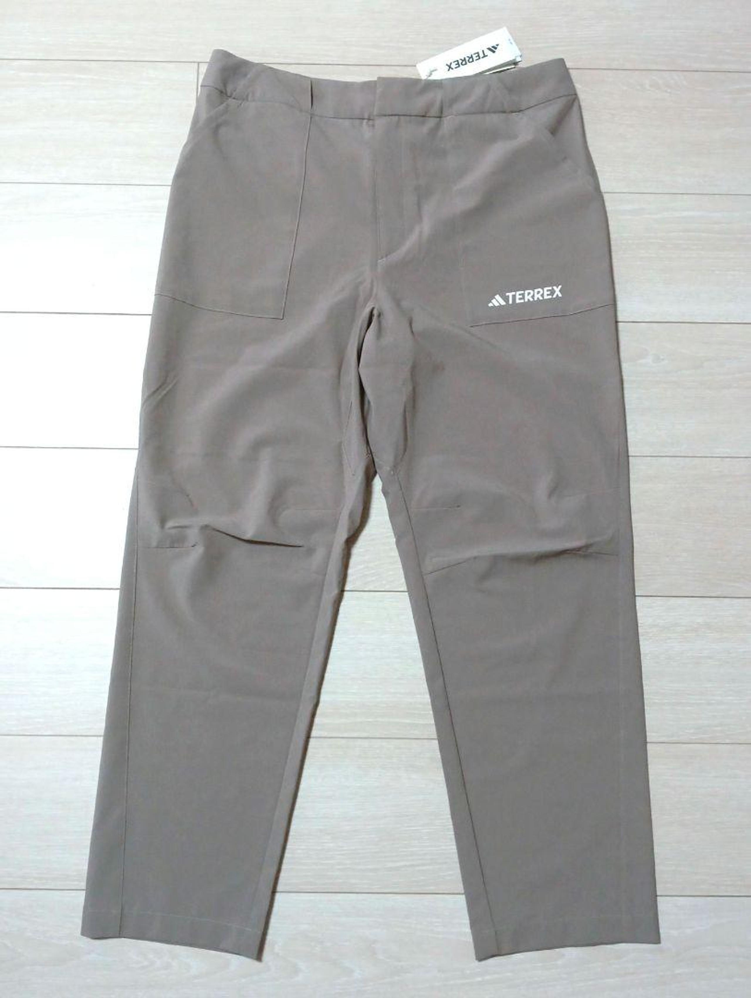 Adidas Straight Pants Ankle Length L Size Light Brown TERREX.