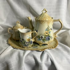 Vintage Handpainted Porcelain Tea Set