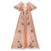 ANTHROPOLOGIE BHLDN Isabella Dress Floral Applique Embellished Boho Bridal Dress
