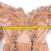 ANTHROPOLOGIE BHLDN Isabella Dress Floral Applique Embellished Boho Bridal Dress