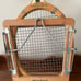 Vintage Spalding Pancho Gonzales tennis racket with original wooden press