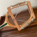 Vintage Spalding Pancho Gonzales tennis racket with original wooden press